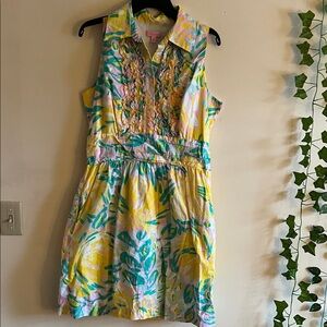 Lilly Pulitzer Pastel Ruffle Blouse